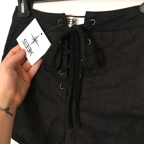Seek The Label, Tie Up Shorts - Picture 2 of 5
